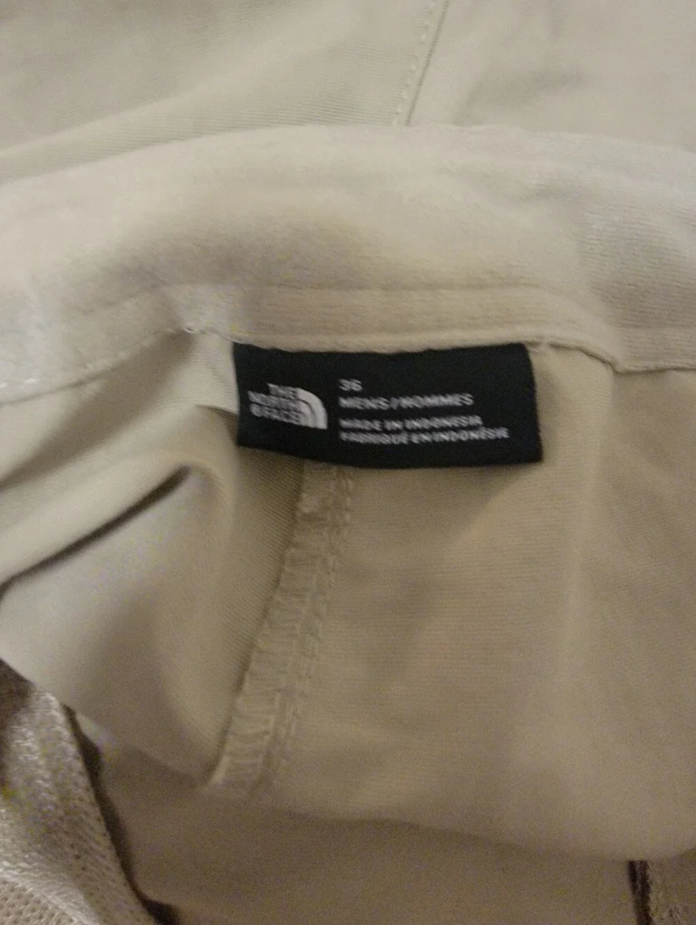 The North Face Men's Khaki Athletic Shorts with Black Belt